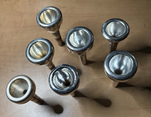 Trombone mouthpieces large - mouthpieces, x7